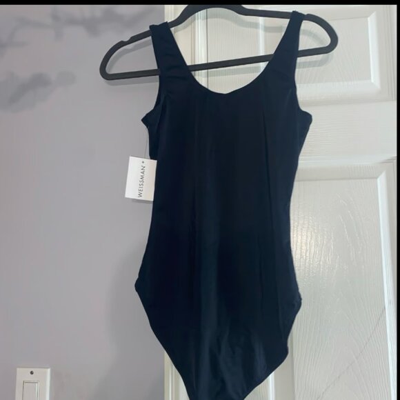 Size women's MA (8/10) black classic tank leotard, dancewear, athletic wear - Picture 5 of 6